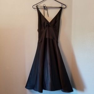 Cocktail or prom dress - v neck, ruffle, fit flare